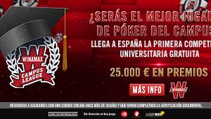 Gradúate en la Winamax Campus League y consigue una parte de los 25.000 € en premios Gradúate en la Winamax Campus League y consigue una parte de los 25.000 € en premios