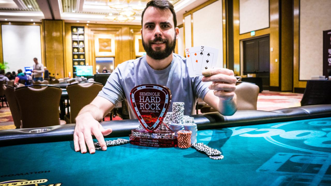 Javier Zarco gana un $2k en el Seminole Hard Rock por 73.910 $