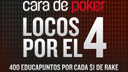 El 4 está de moda en Cara de Poker El 4 está de moda en Cara de Poker
