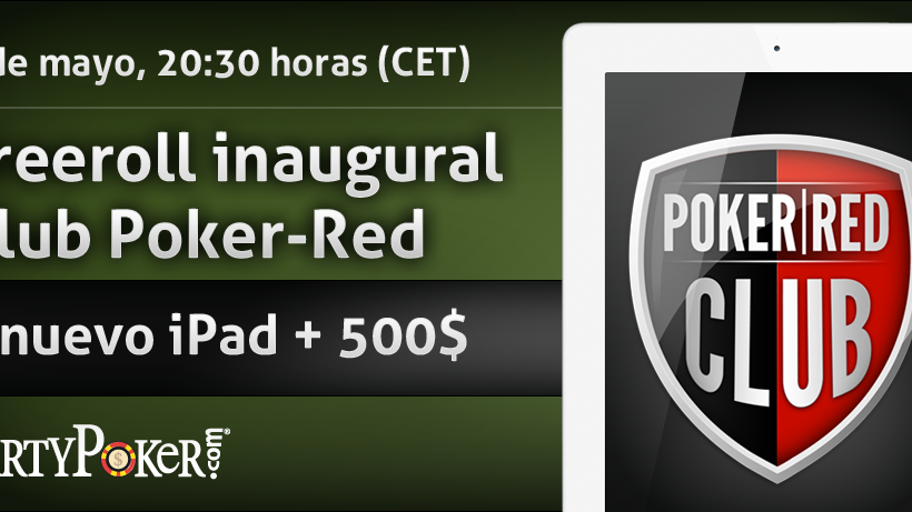 Hoy jueves: Freeroll Inaugural Club Poker-Red con 1 iPad + 500$ Hoy jueves: Freeroll Inaugural Club Poker-Red con 1 iPad + 500$