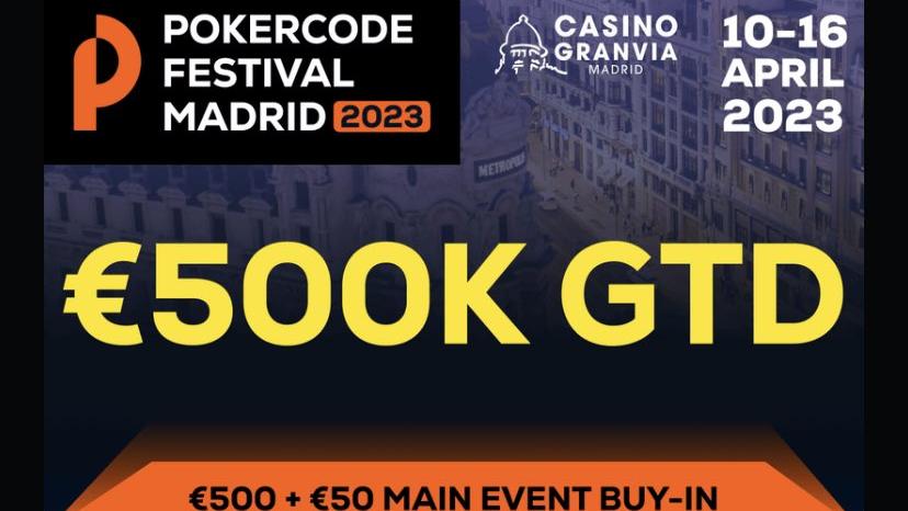 El Pokercode Festival aterriza en Casino Gran Vía con un calendario espectacular