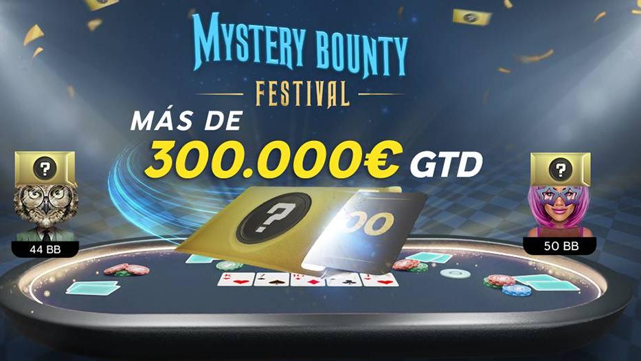 375.000 € garantizados en el primer Mystery Bounty Festival