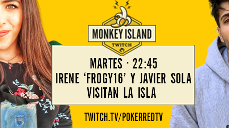 Irene 'Frogy16' y Javier Sola aterrizan esta noche en Monkey Island Irene 'Frogy16' y Javier Sola aterrizan esta noche en Monkey Island