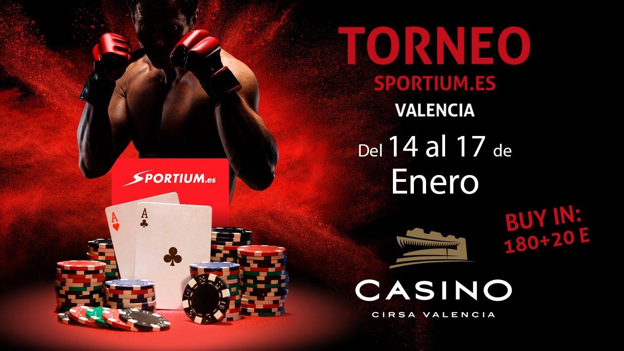 Comienza el primer Torneo Sportium.es de 2018 en Casino Cirsa Valencia Comienza el primer Torneo Sportium.es de 2018 en Casino Cirsa Valencia
