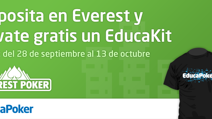 Consigue un EducaKit totalmente gratis sólo por depositar en Everest Poker Consigue un EducaKit totalmente gratis sólo por depositar en Everest Poker