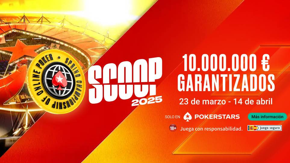 Más de 10.000.000 € GTD en el SCOOP 2025 de PokerStars.es