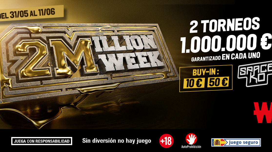 Winamax termina el mes de mayo con 2 millones garantizados