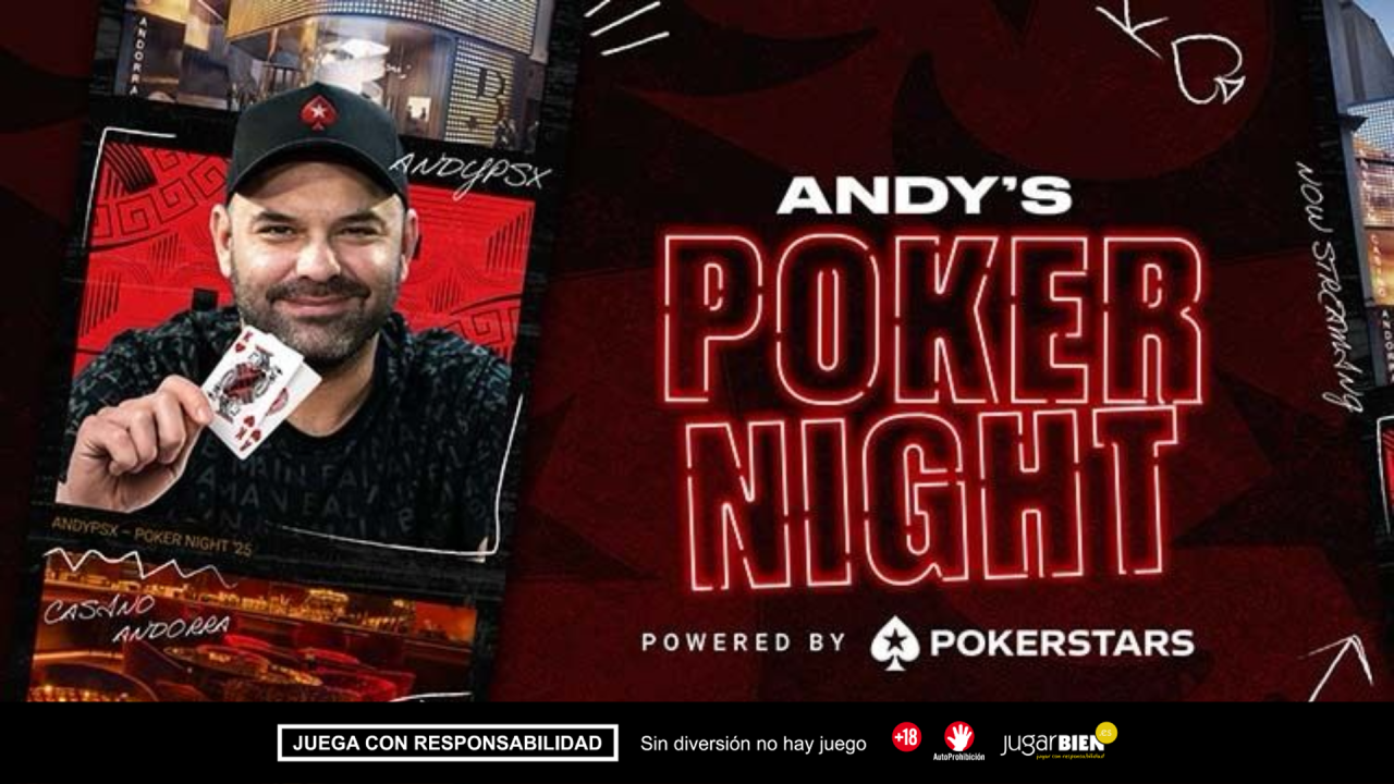 Ocho streamers, una mesa y muchísimas sorpresas: ¡Esto es Andy’s Poker Night!