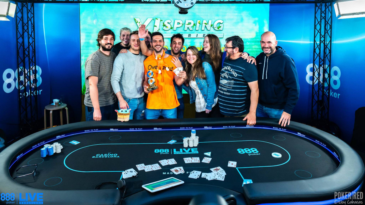 Josep Valls "lambda_x" sale a hombros de Casino Barcelona tras ser el gran triunfador del 888 Live Barcelona