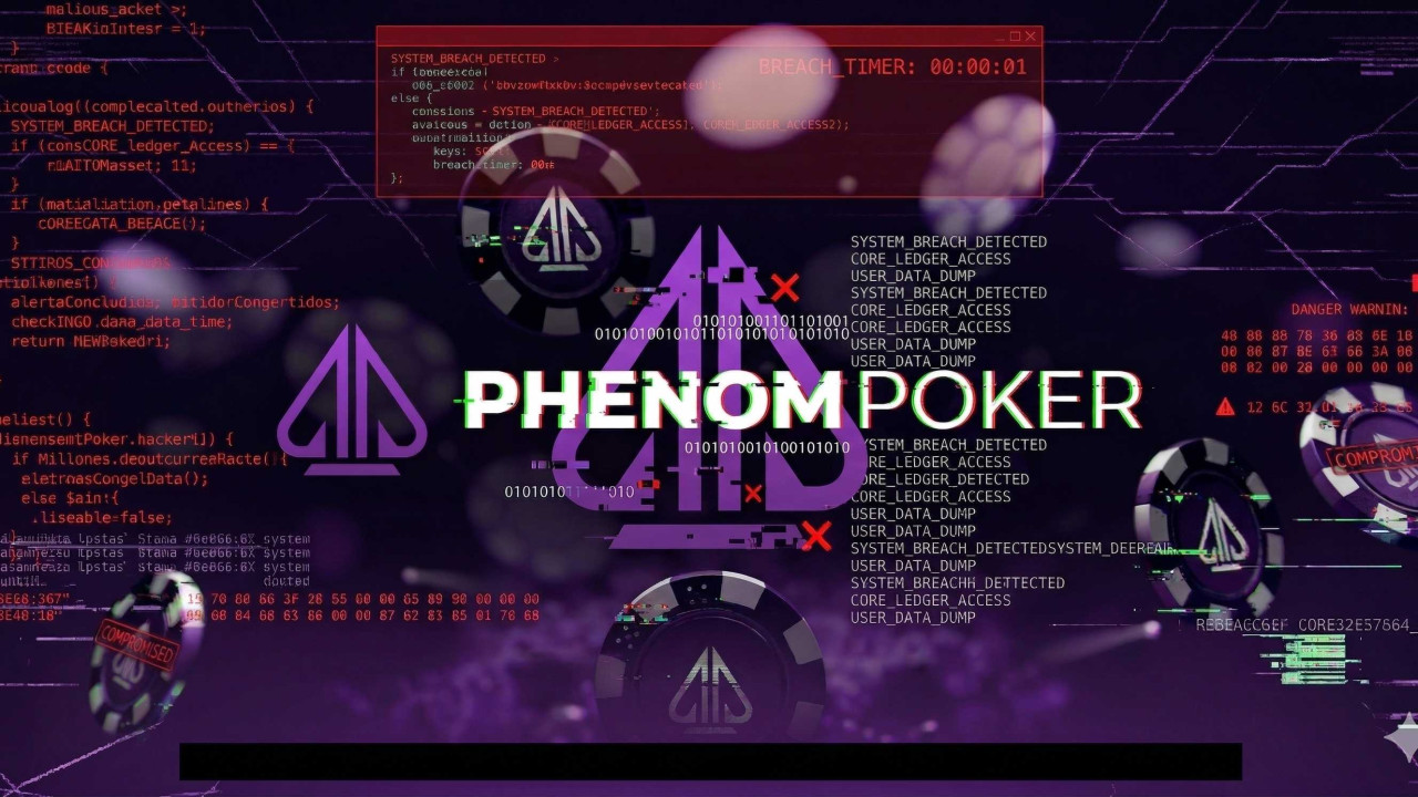 Phenom Poker suspende temporalmente su actividad a causa de un hackeo
