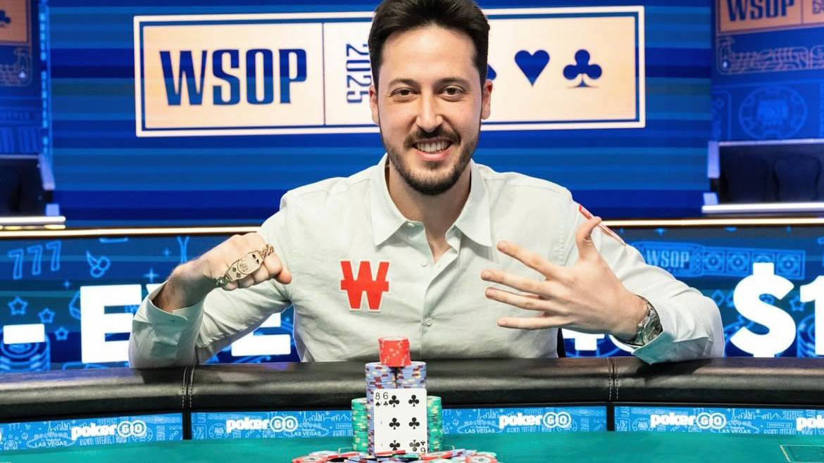 Adrián Mateos conquista su quinto brazalete de las WSOP y entra en el Olimpo del póker mundial