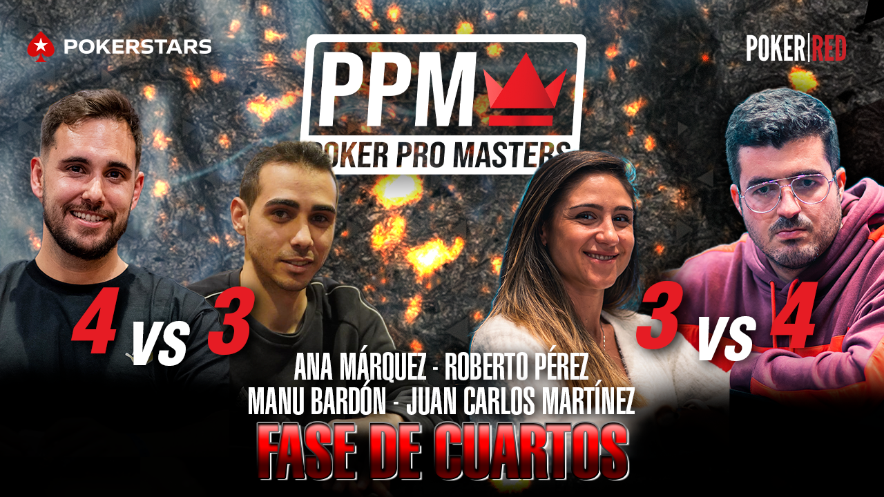 Manu Bardón y Roberto Pérez completan la Final Four del Poker Pro Masters