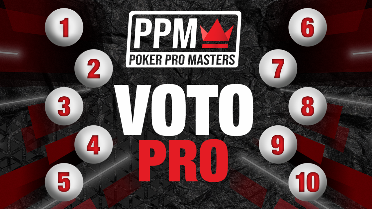 Estos son los 10 clasificados por el voto PRO para el Poker Pro Masters