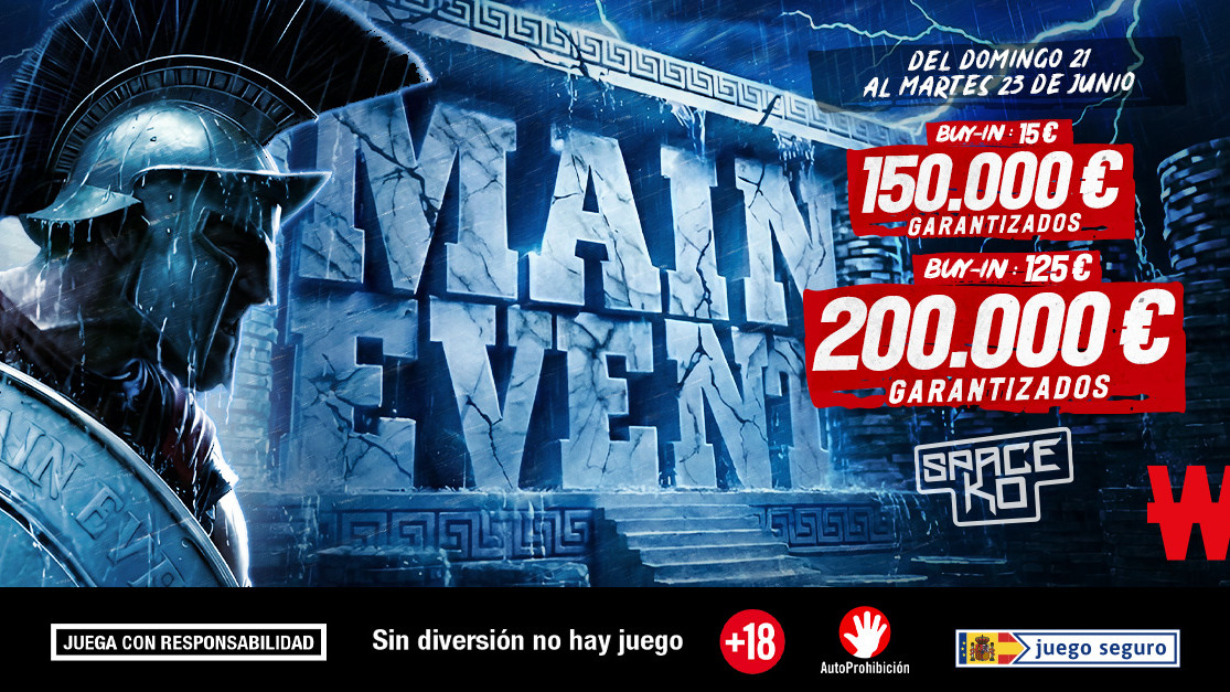 Winamax reparte 350.000 € con el Main Event y el Mini Main Event