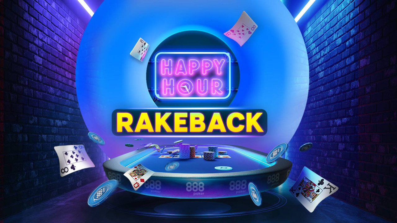 Recibe RB extra del 30% en las partidas de cash con Happy Hour Rakeback junio'26