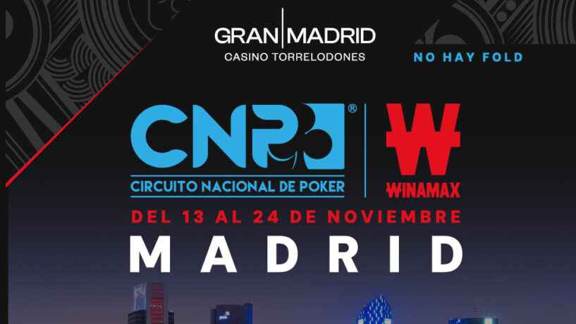Gran Madrid Casino Torrelodones acoge el último asalto del CNPW: llega la Gran Final del CNP Winamax 2025