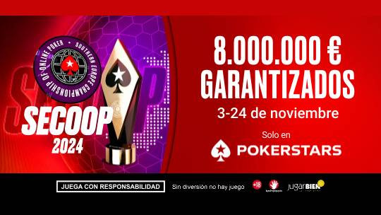 Vuelven las SECOOP de PokerStars.es con 8.000.000 € GTD