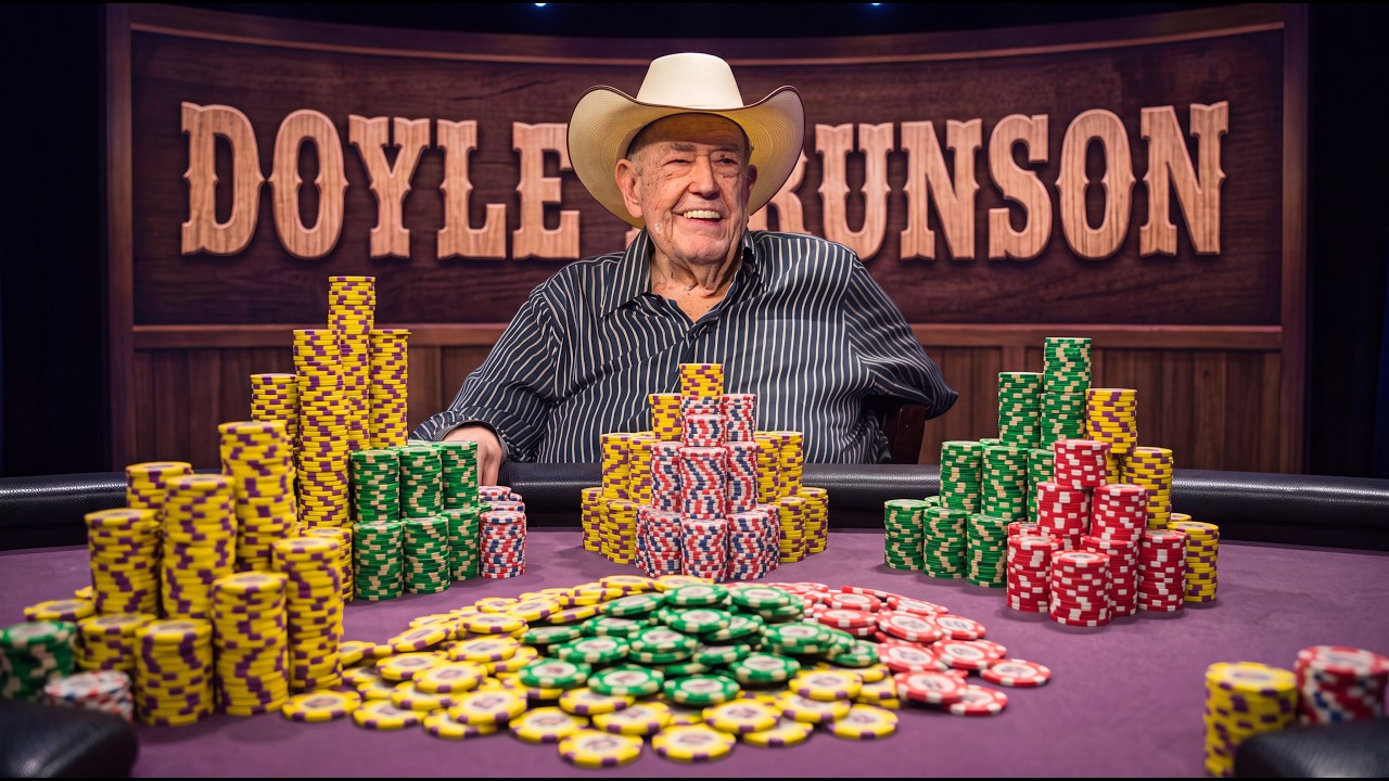 PokerGO reúne las mejores manos de Doyle Brunson, el padrino del poker