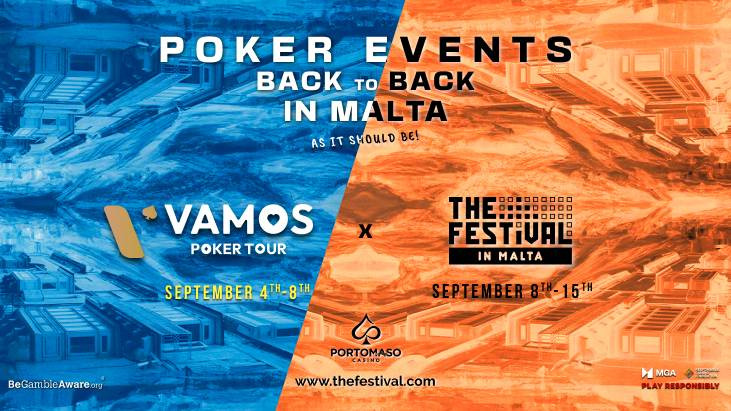El Vamos Poker Tour y The Festival Series se unen en Malta