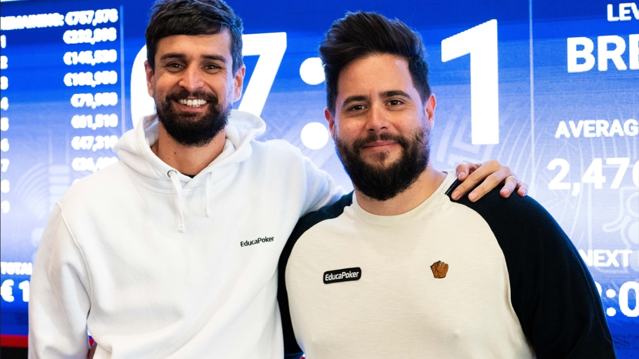 Javier Fernández "que_te_crio" y Sergi Reixach en mesa final del Mystery Bounty