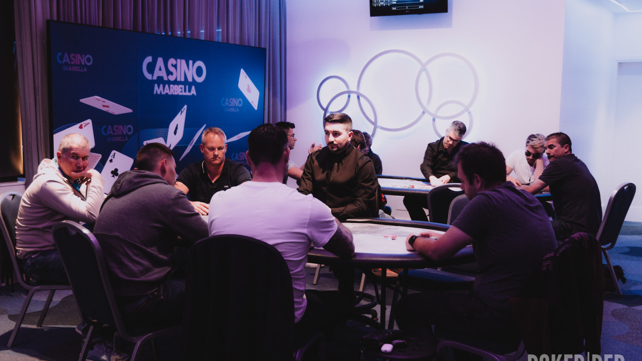 Descanso de la cena en el High Roller  