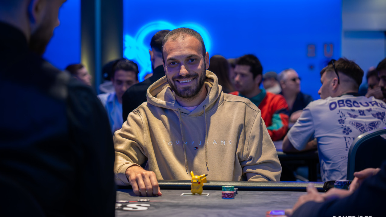 Sergio Castillo "Castipoker" llega al descanso de cena disparado