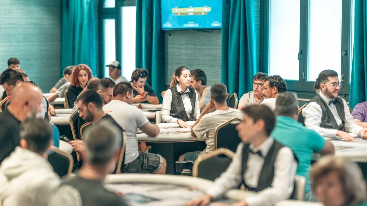 Descanso de la cena en el Main Event