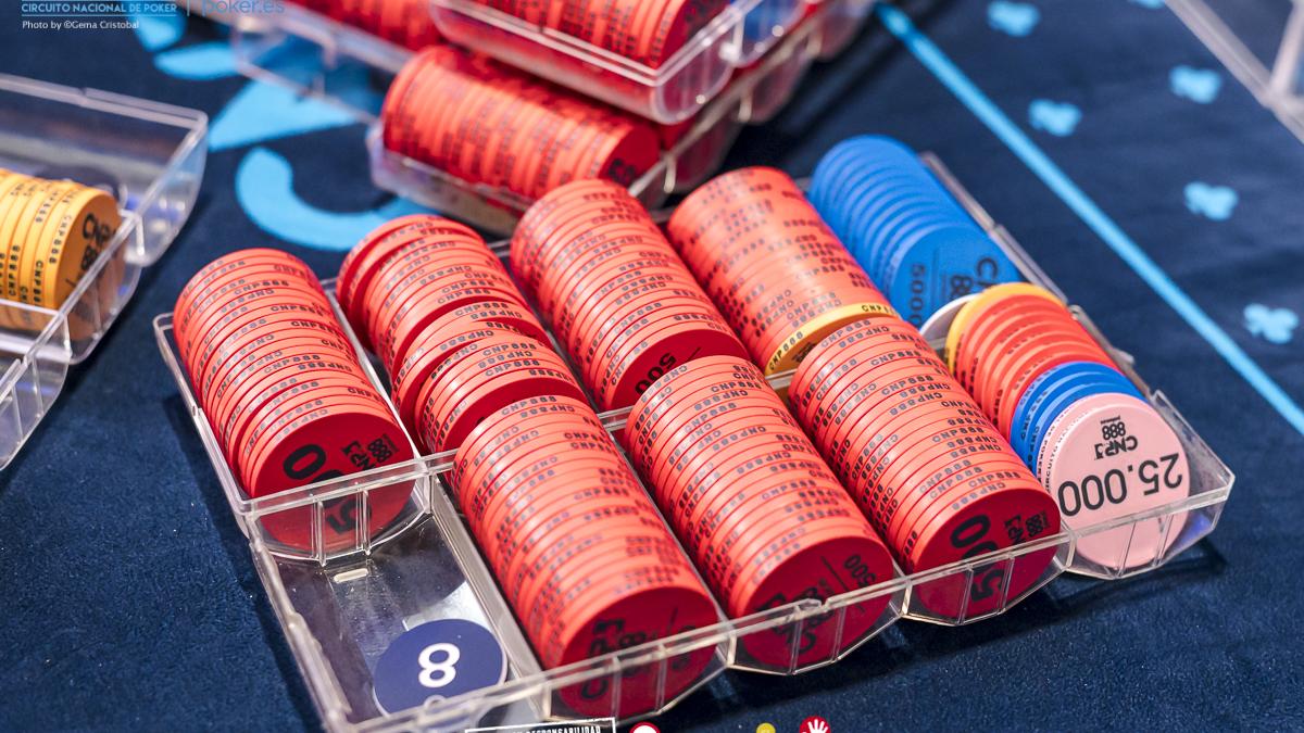 Chipcounts destacados cerca de la fase de la burbuja