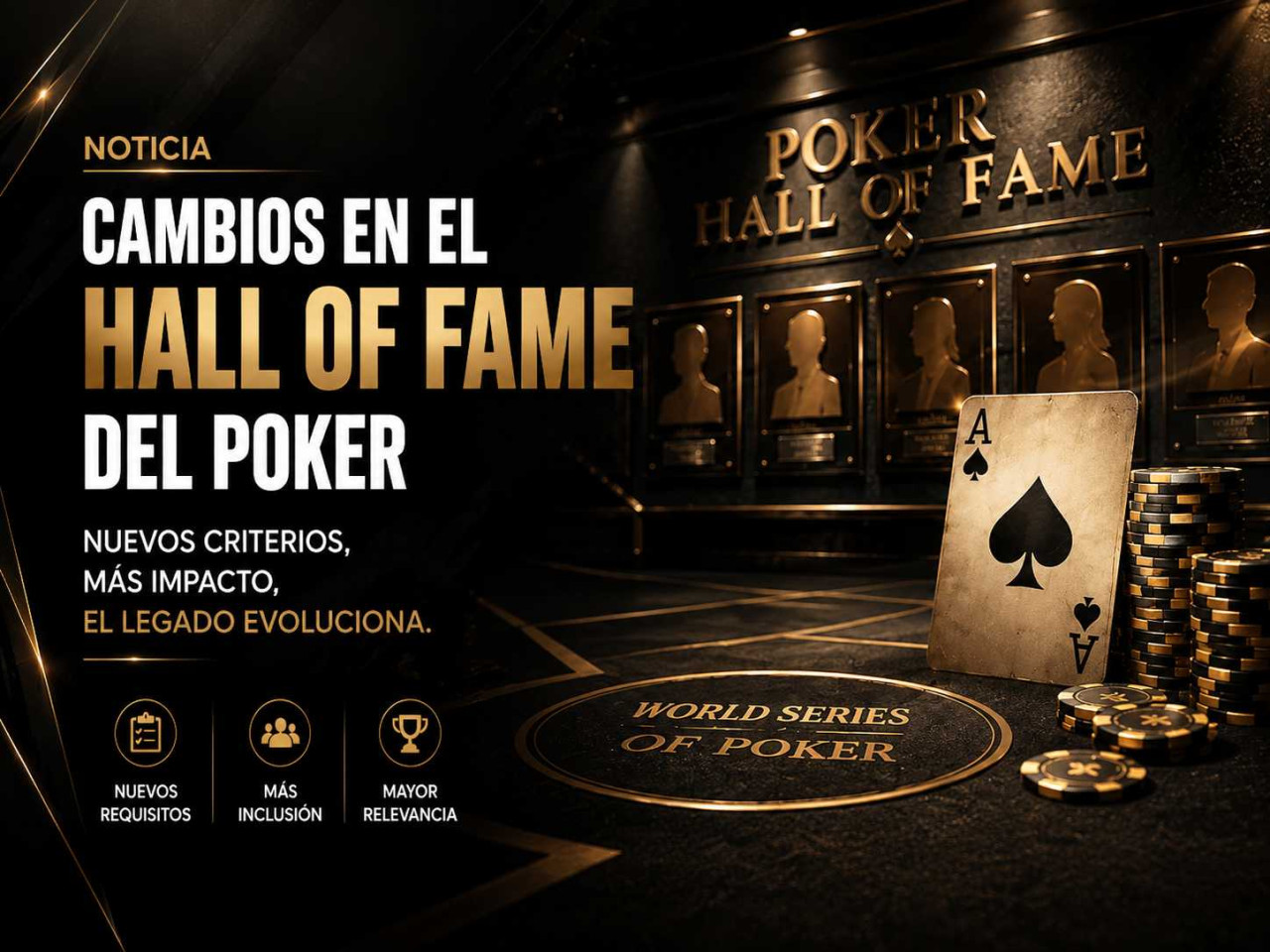 El Poker Hall of Fame rompe con la tradición: ya no habrá un único elegido por año