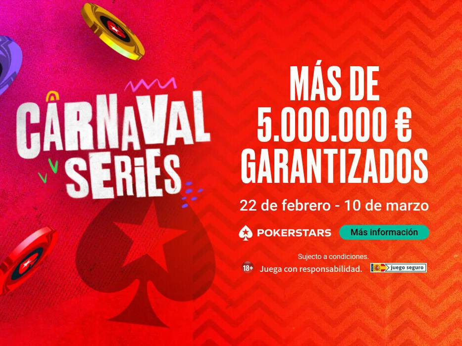 PokerStars.es se viste de carnaval este mes y reparte más de 5.000.000 € en sus series online